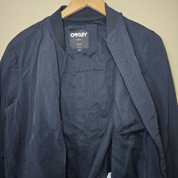 Oakley Men’s Grid Jacket Black Size XS Water Repellent Mesh Lined Regular Fit - Picture 4 of 14